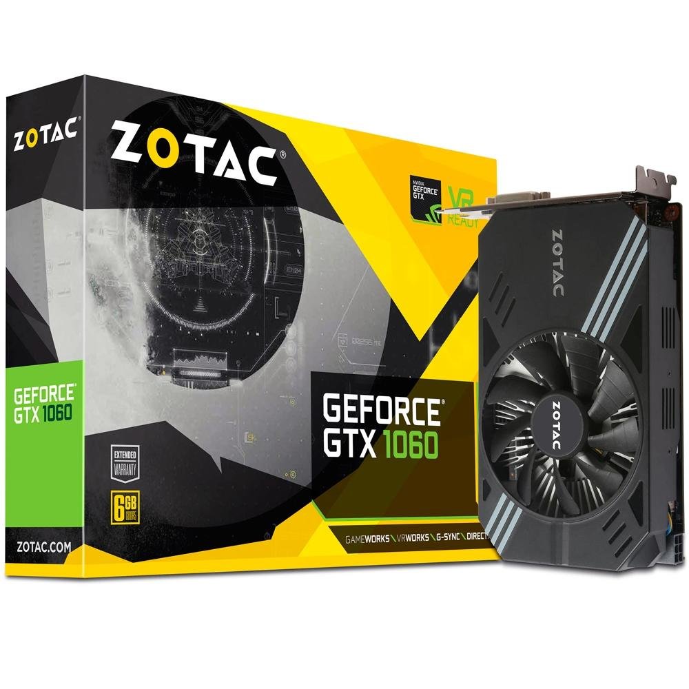 Placa de Vídeo Zotac GTX 1060 6GB - ZT-P10600A-10L | KaBuM!