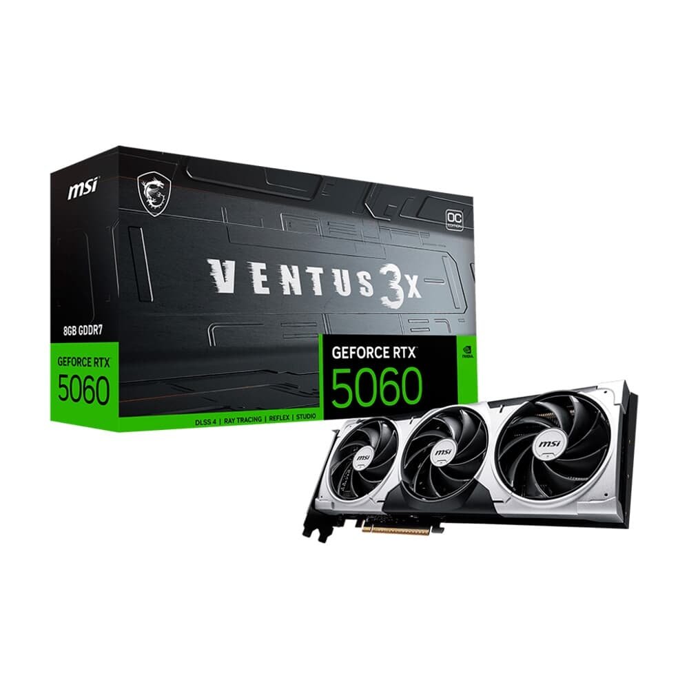 Placa de Vídeo MSI RTX 5060 8G VENTUS 3X | KaBuM!
