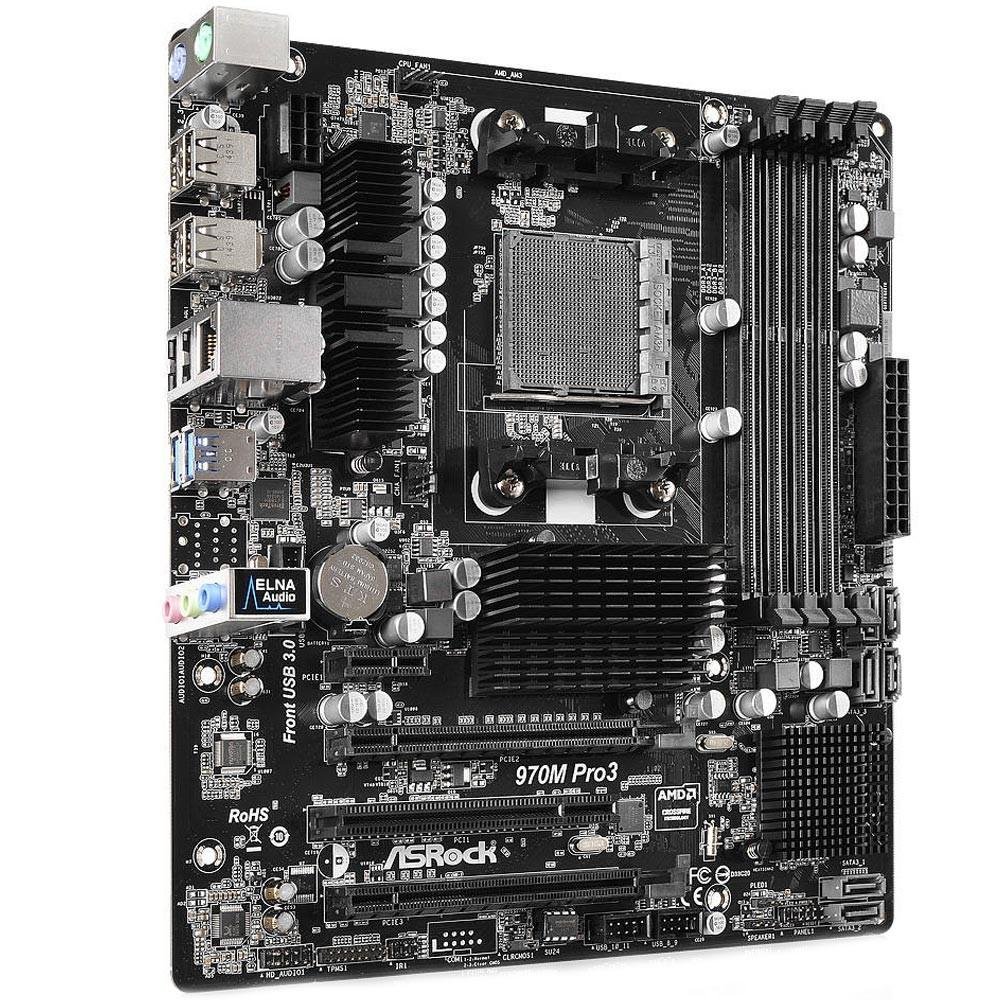 Imagem 5 de 5 do produto Placa-Mãe ASRock p/ AMD AM3+ mATX 970M Pro3 DDR3
