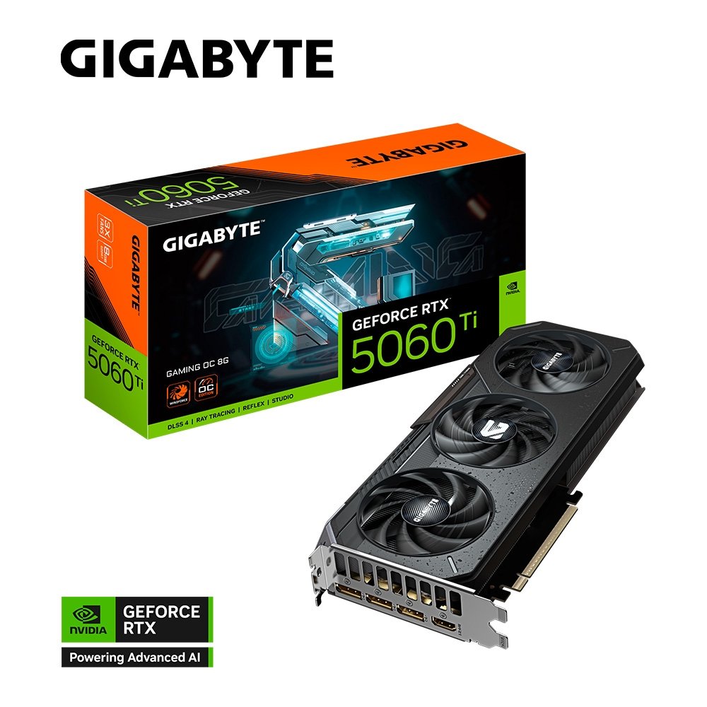 Placa de Vídeo RTX 5060 Ti GAMING OC 8G Gigabyte NVIDIA GeForce, 8GB GDDR7, 128bits, DLSS, Ray Tracing - GV-N506TGAMING OC-8GD - view 2