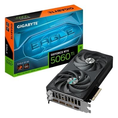  Gigabyte RTX 5060 Ti EAGLE OC 8G NVIDIA GeForce, 8GB GDDR7, 128bits, DLSS, Ray Tracing - GV-N506TEAGLE OC-8GD