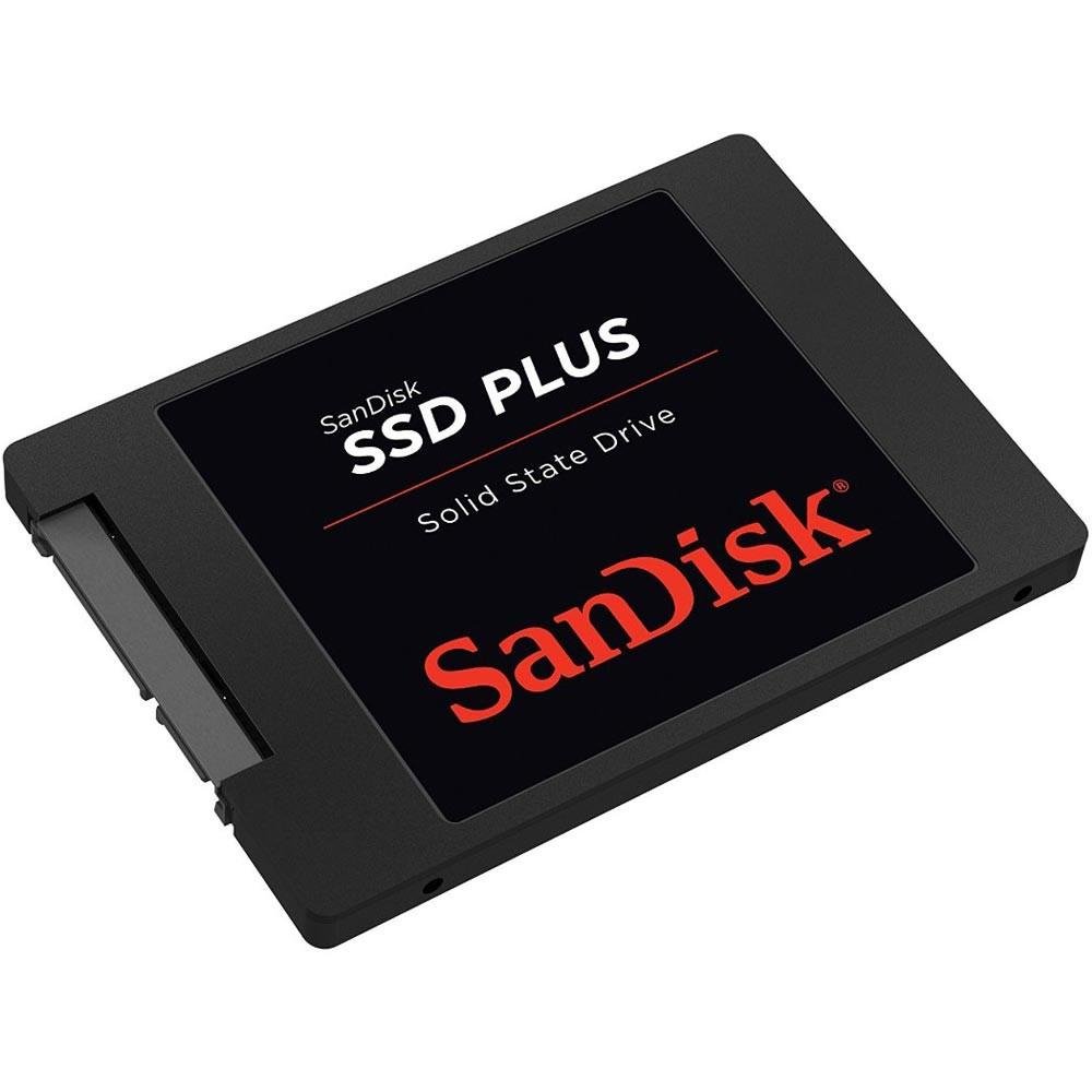 SSD Sandisk PLUS 2.5´ SATA III 6Gb/s 120GB Leitura: 530MB/s e Gravações: 400MB/s - SDSSDA-120G-G26