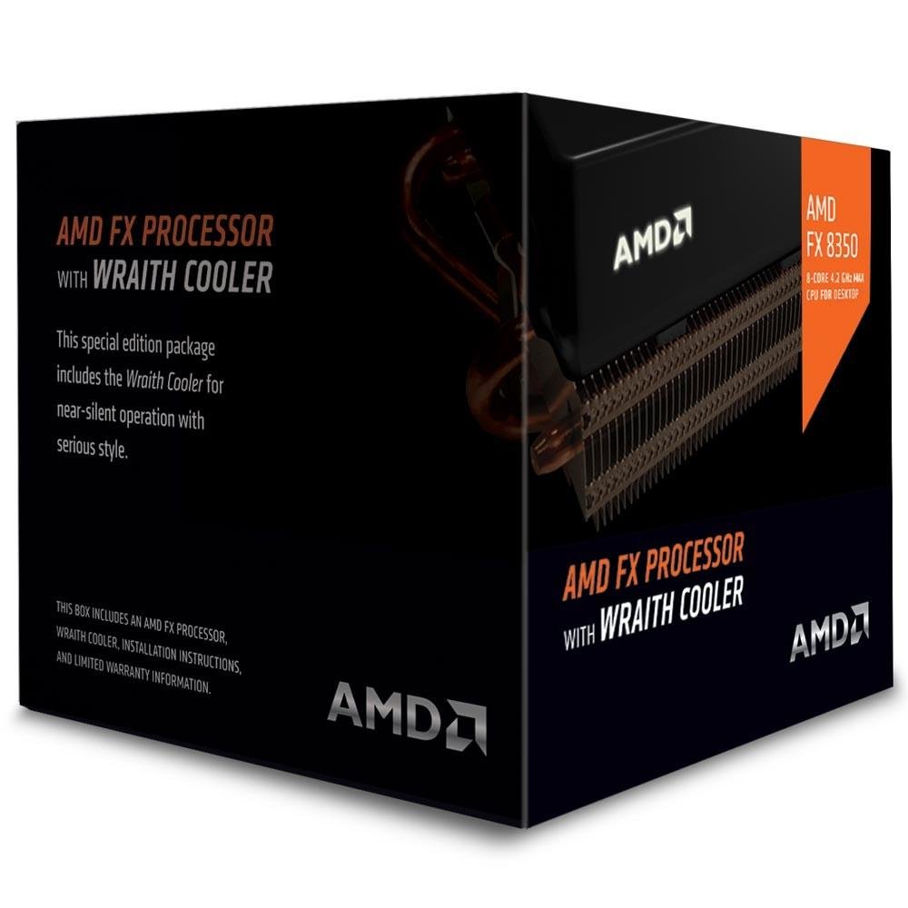 Processador AMD FX-8350 Vishera c/ Wraith Cooler, Cache 16MB, 4.0GHz (4.2Ghz Max Turbo) AM3+ FD8350FRHKHBX Processador AMD FX-8350 Vishera c/ Wraith Cooler, Cache 16MB, 4.0GHz (4.2Ghz Max Turbo) AM3+ FD8350FRHKHBX