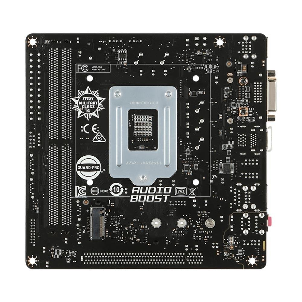 Imagem 3 de 5 do produto Placa-Mãe MSI p/ Intel LGA 1151 Mini-ITX H110I PRO DDR4