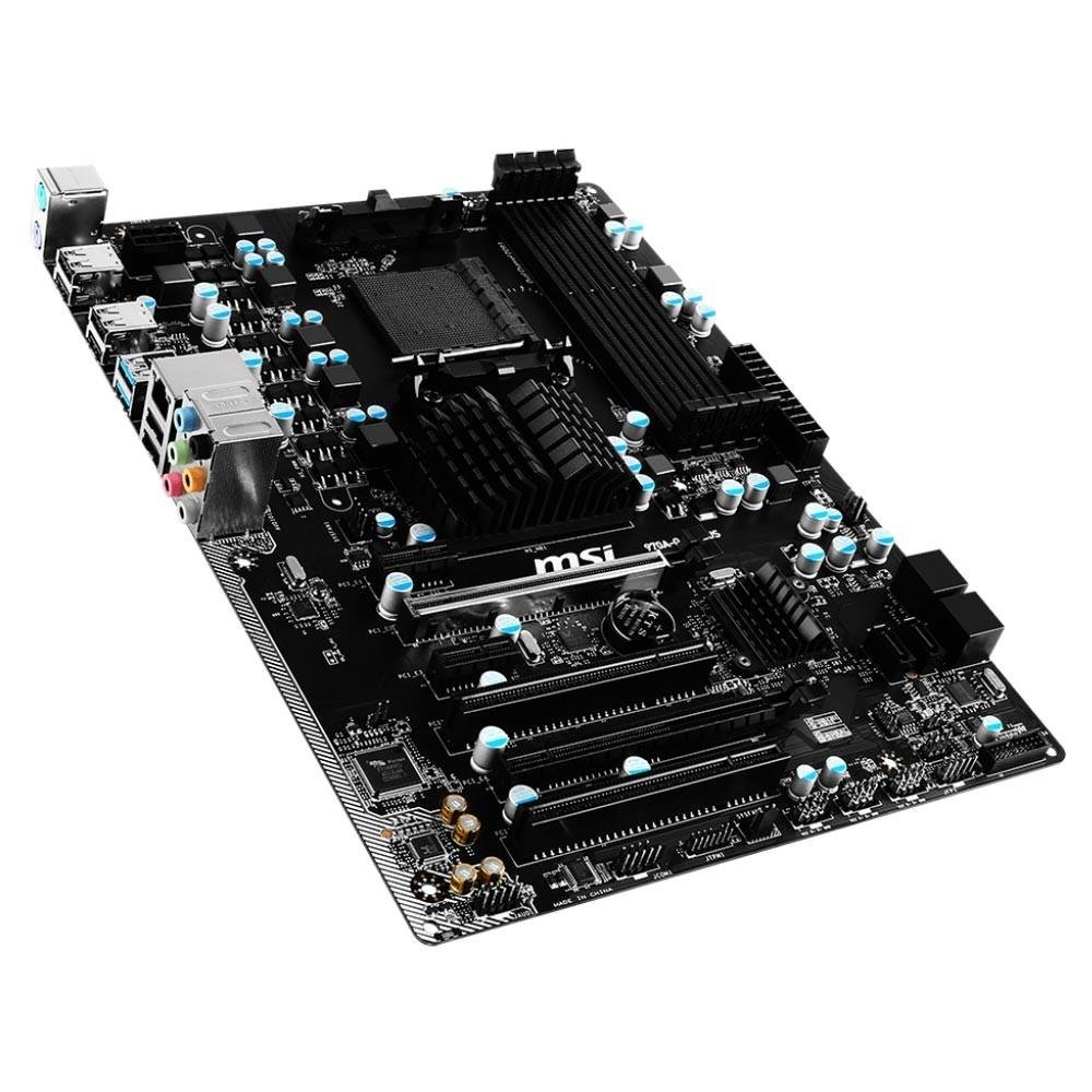 Placa-Mãe MSI p/ AMD AM3+ ATX 970A-G43 PLUS DDR3