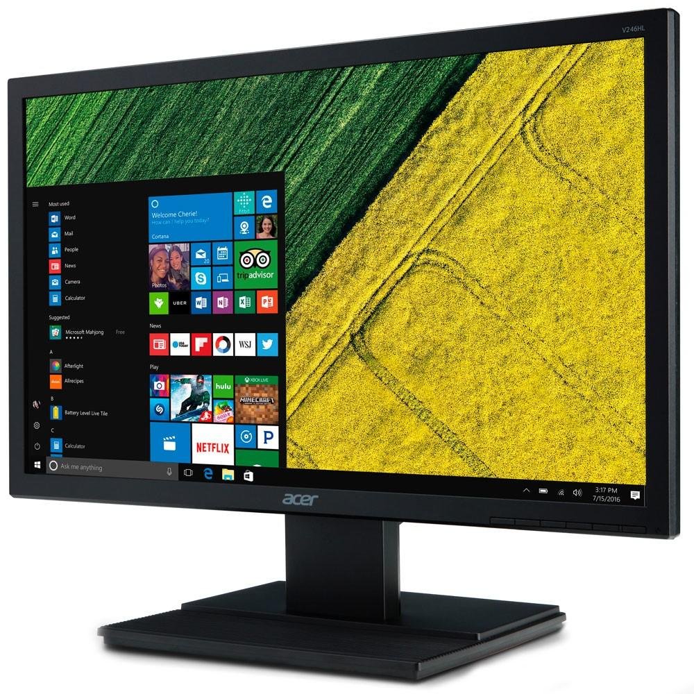 Monitor Acer LED 23.6´ Widescreen, Full HD, V246HL | KaBuM!