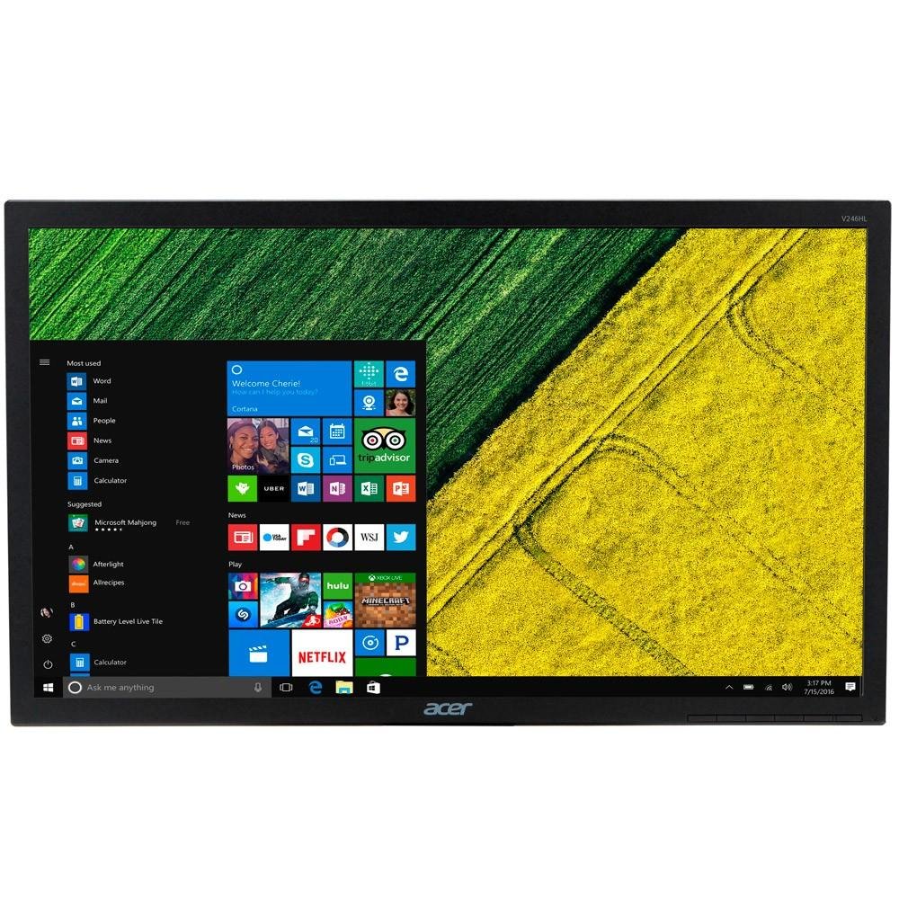 Monitor Acer LED 23.6´ Widescreen, Full HD, HDMI/VGA/DVI - V246HL
