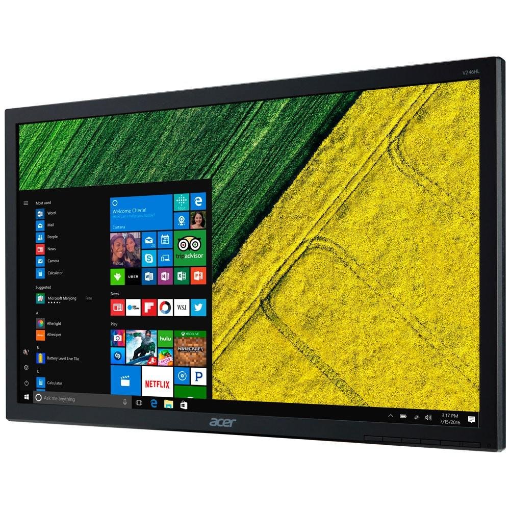 Monitor Acer LED 23.6´ Widescreen, Full HD, HDMI/VGA/DVI - V246HL