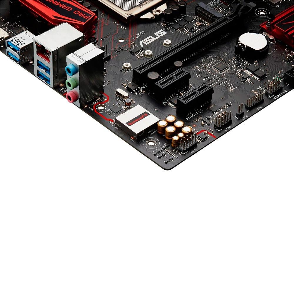 Placa-Mãe ASUS p/ Intel LGA 1151 mATX B150M PRO GAMING,4x DDR4,NVMe,M.2,Áudio Supreme FX,Fan Expert,HDMI,Gamers Guardian Placa-Mãe ASUS p/ Intel LGA 1151 mATX B150M PRO GAMING,4x DDR4,NVMe,M.2,Áudio Supreme FX,Fan Expert,HDMI,Gamers Guardian