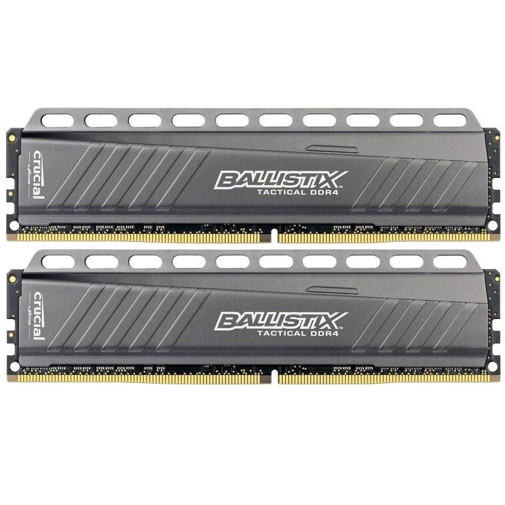 Memória Crucial Ballistix Tactical 16GB (2x8GB) 2666Mhz DDR4 CL16 - BLT2K8G4D26AFTA Memória Crucial Ballistix Tactical 16GB (2x8GB) 2666Mhz DDR4 CL16 - BLT2K8G4D26AFTA