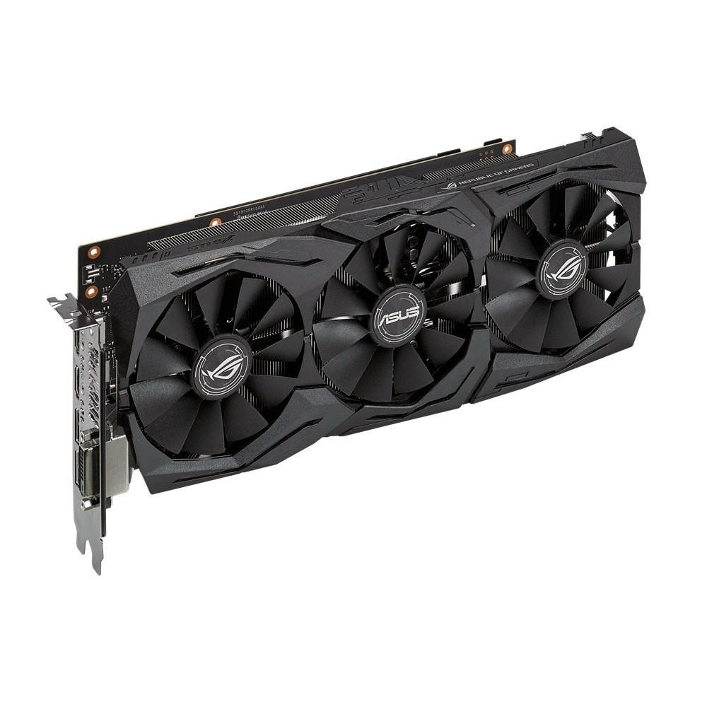 Placa de Vídeo VGA Asus NVIDIA GeForce GTX1060, 6Gb GDDR5, DVI/2-HDMI/2-DP,ROG STRIX-GTX1060-6G-GAMING