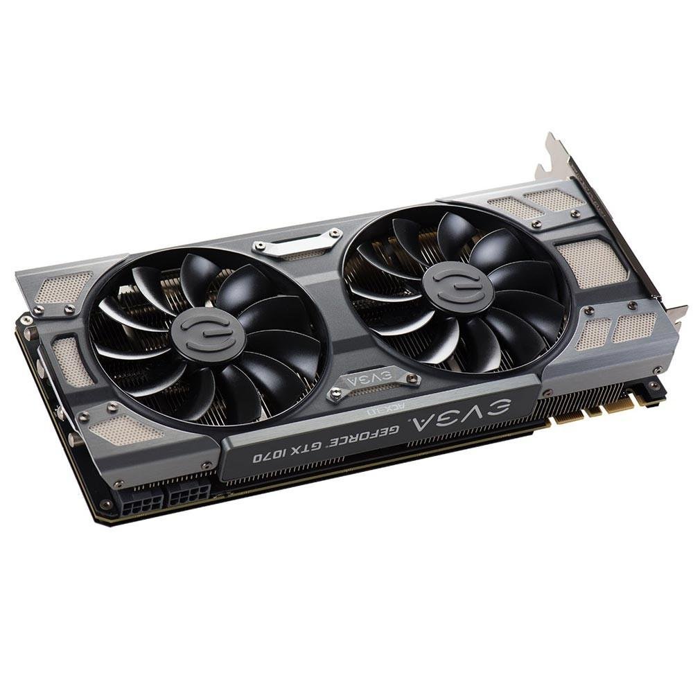 Placa de Vídeo EVGA NVIDIA GeForce GTX 1070 FTW DT Gaming 8GB, GDDR5 - 08G-P4-6274-KR