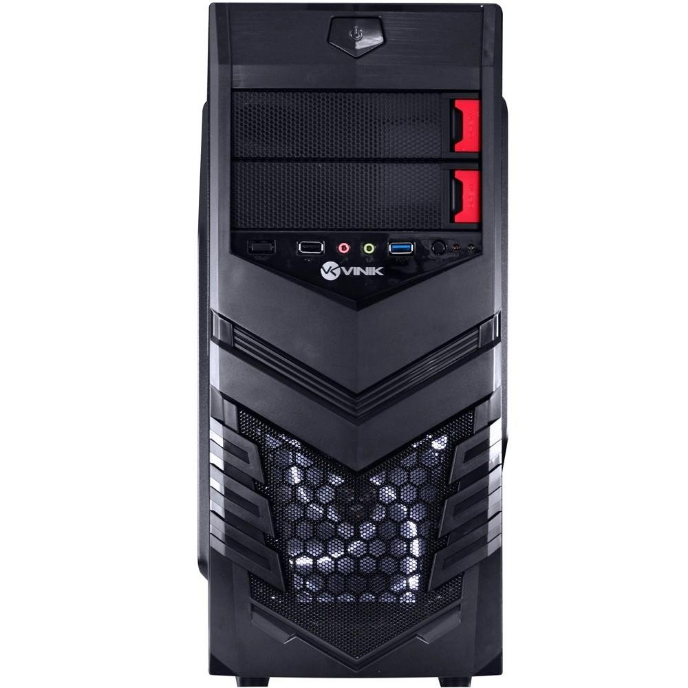 Imagem 6 de 8 do produto Gabinete Vinik MidTower VX Gaming Vulcan V2 Preto FAN Frontal 120mm LED Branco 25338