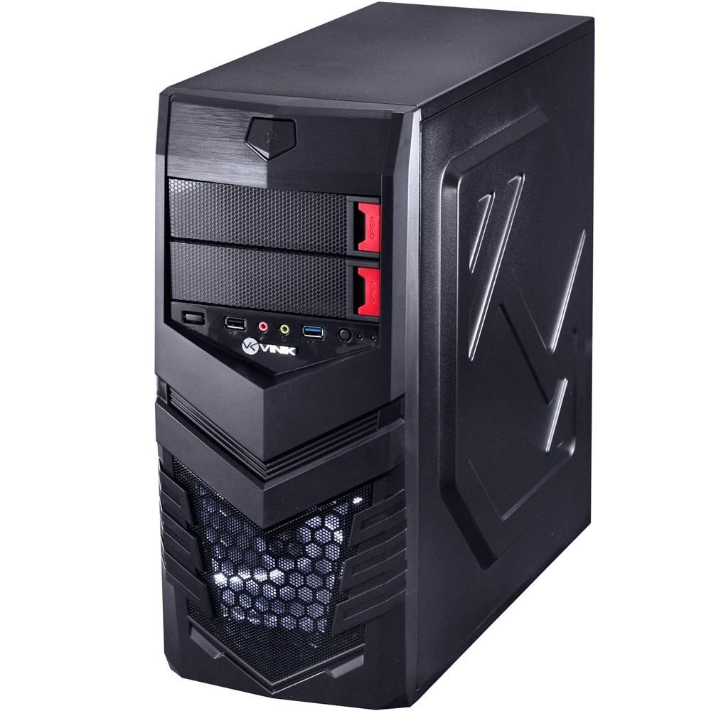 Imagem 3 de 8 do produto Gabinete Vinik MidTower VX Gaming Vulcan V2 Preto FAN Frontal 120mm LED Branco 25338