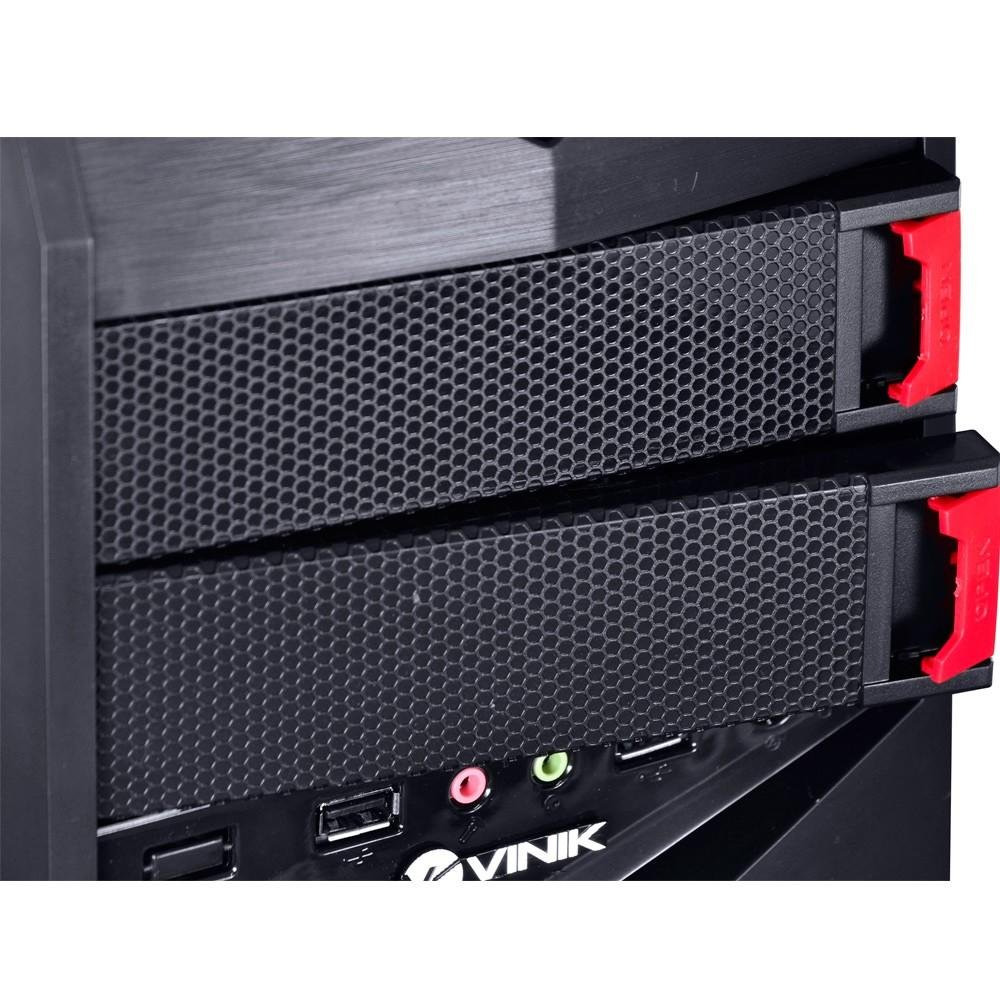 Imagem 5 de 8 do produto Gabinete Vinik MidTower VX Gaming Vulcan V2 Preto FAN Frontal 120mm LED Branco 25338