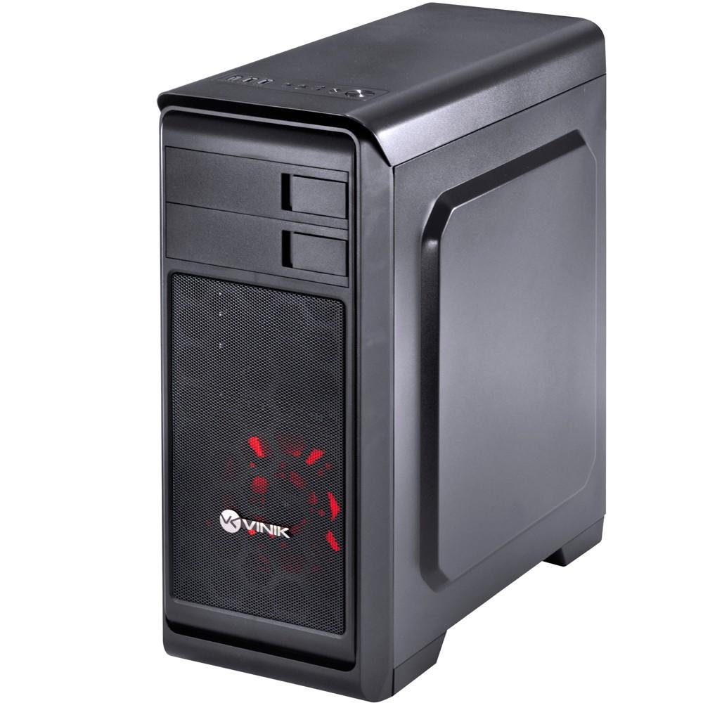Gabinete Vinik MidTower Hunter Lateral em Acrílico e LED Vermelho 24870