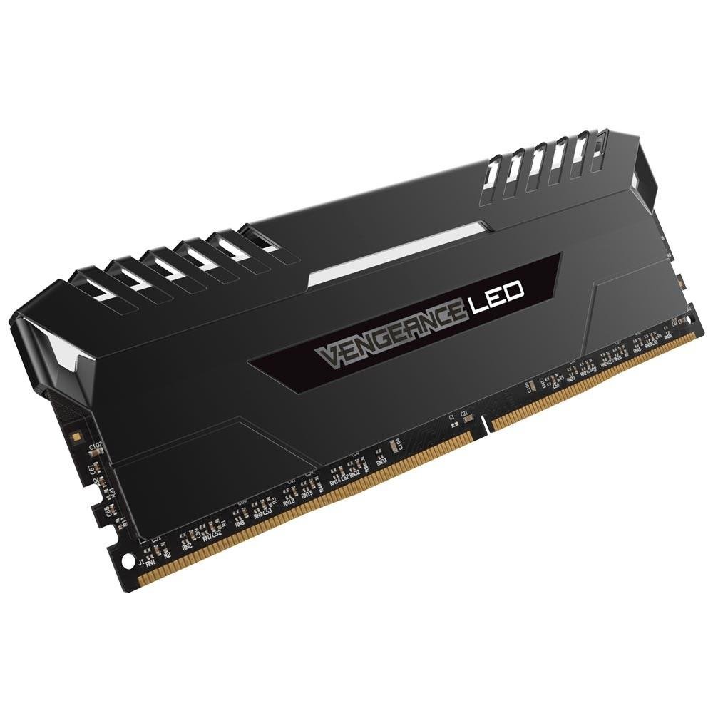 Memória Corsair Vengeance LED Branco,16GB (2x8GB), 3000MHz, DDR4, CL15, Preto - CMU16GX4M2C3000C15 Memória Corsair Vengeance LED Branco,16GB (2x8GB), 3000MHz, DDR4, CL15, Preto - CMU16GX4M2C3000C15