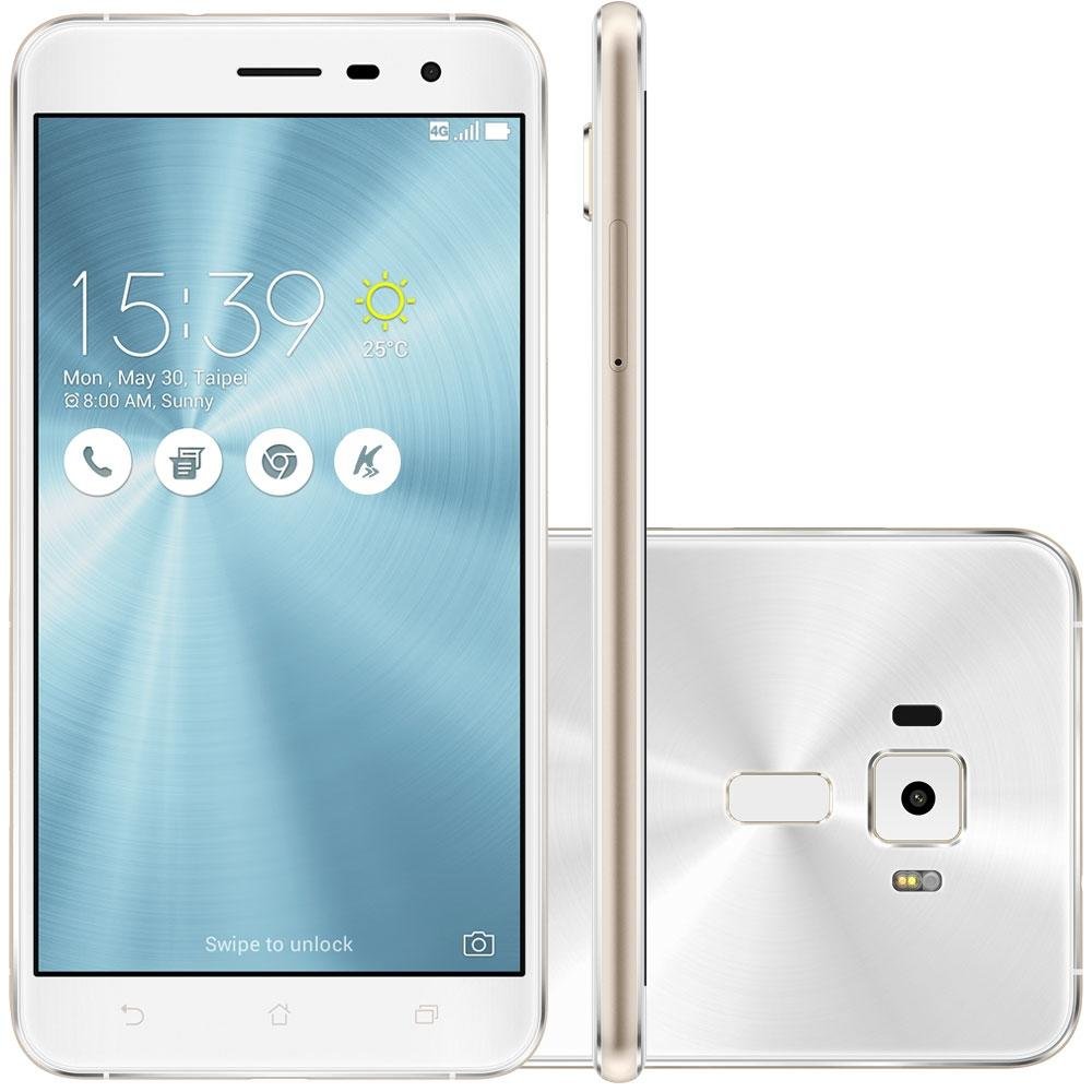 Smartphone Asus Zenfone 3, 32GB, Branco | KaBuM!