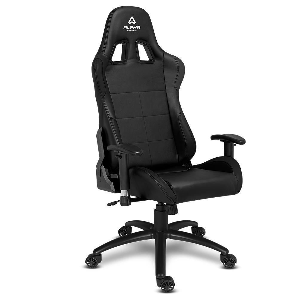 Imagem 2 de 4 do produto Cadeira Gamer Alpha Gamer Vega, Preto, Reclinável, com Almofadas, Cilindro de Gás Classe 4