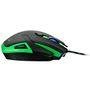 Mouse Gamer Warrior 3200DPI 6 botões Preto e Verde com LED Azul - MO245