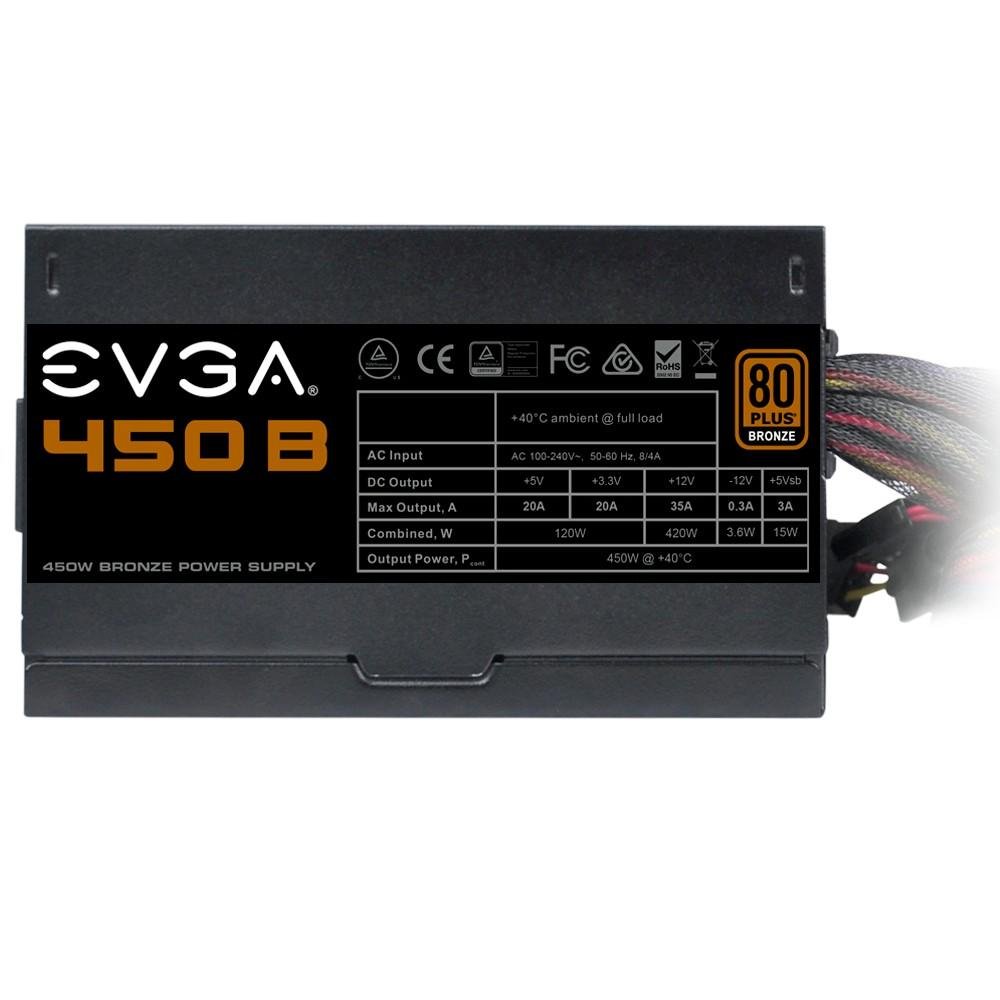 Imagem 5 de 5 do produto Fonte EVGA 450W 80 Plus Bronze 100-B1-0450-K