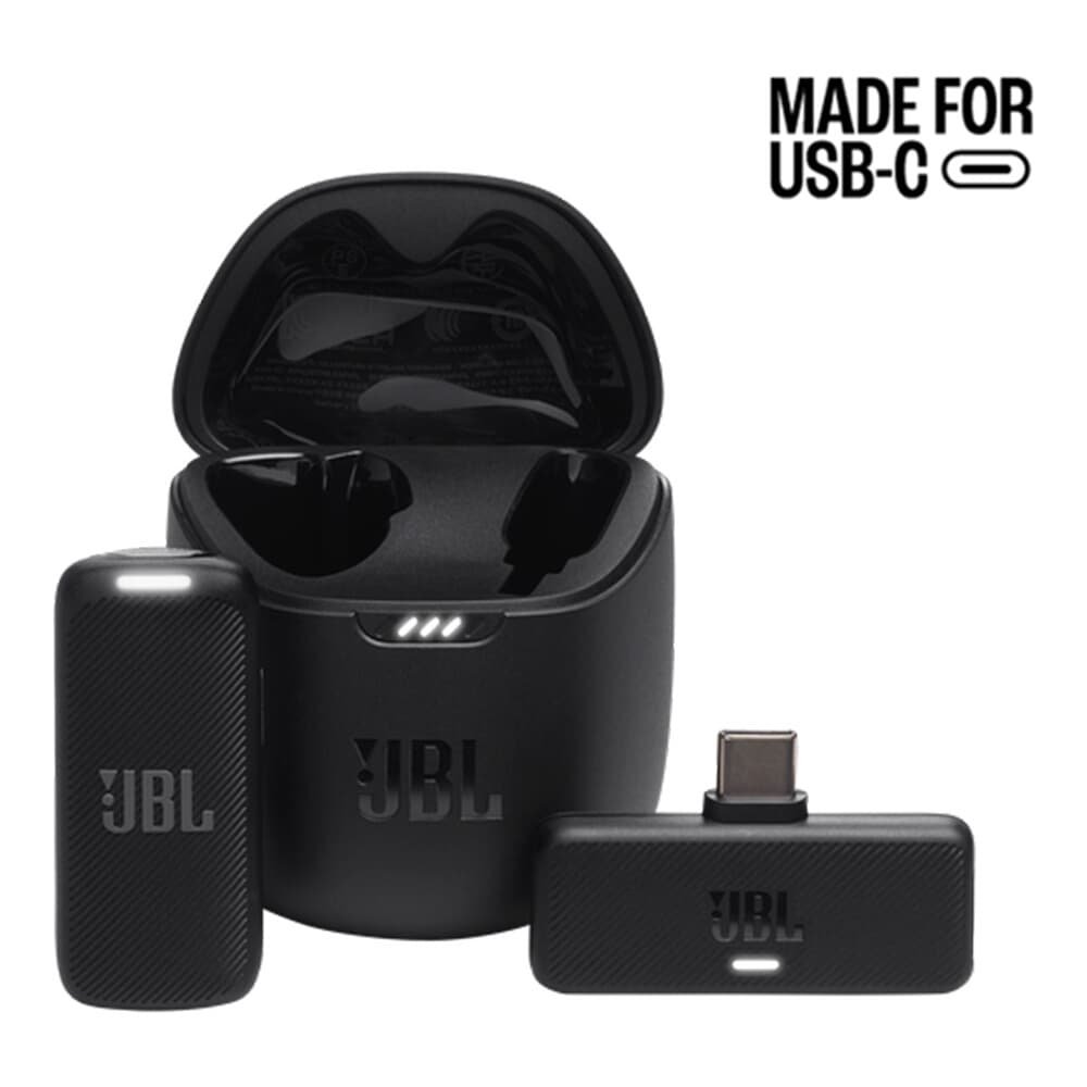 Microfone de Lapela Sem Fio JBL Quantum Stream, Wireless, USB-C, Cancelamento de Ruído, Preto - 28913748 - view 2