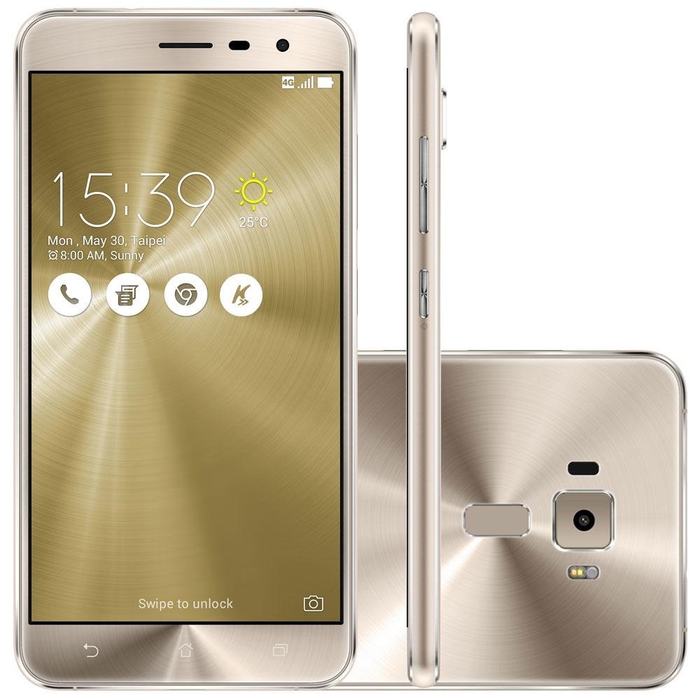 Smartphone Asus Zenfone 3, 32GB , Tela 5.2´, Dourado| KaBuM!