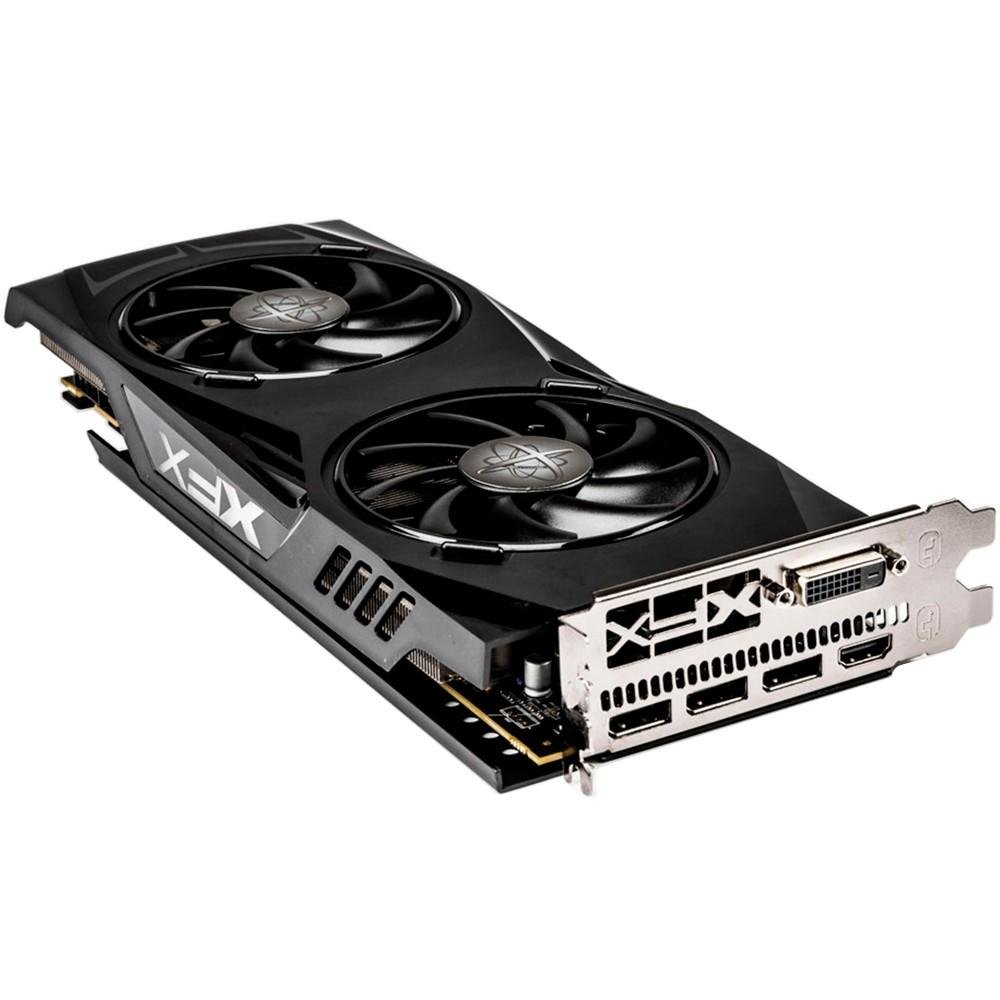 Placa de Vídeo VGA AMD XFX RX 480 8GB GTR DDR5 1338Mhz Black LED XFX RX-480P8DBA6
