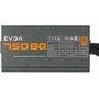 Fonte EVGA, 750W, 80 Plus Bronze, Semi Modular, PFC Ativo, Sem Cabos, Preto - 110-BQ-0750-V