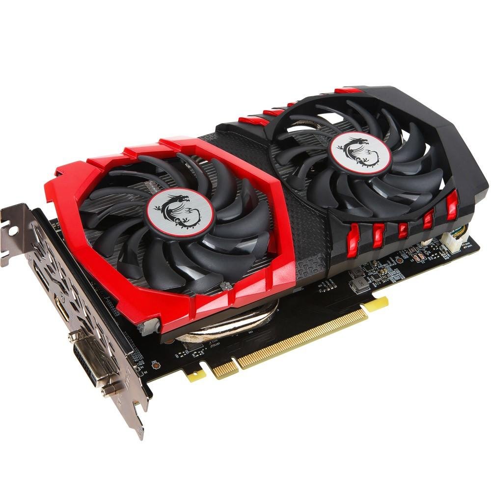 Placa de Vídeo GTX 1050 Ti MSI NVIDIA GeForce Gaming X 4G, GDDR5 Placa de Vídeo GTX 1050 Ti MSI NVIDIA GeForce Gaming X 4G, GDDR5