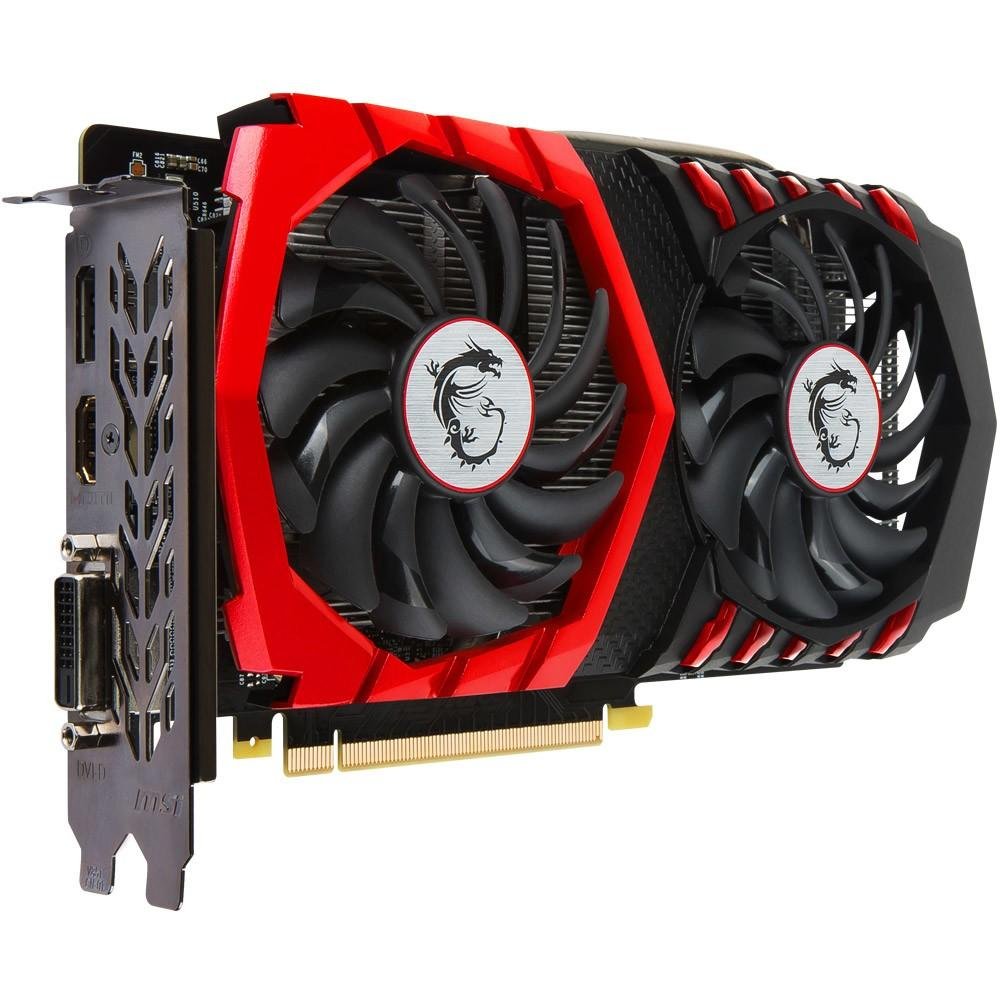 Placa de Vídeo GTX 1050 Ti MSI NVIDIA GeForce Gaming X 4G, GDDR5 Placa de Vídeo GTX 1050 Ti MSI NVIDIA GeForce Gaming X 4G, GDDR5