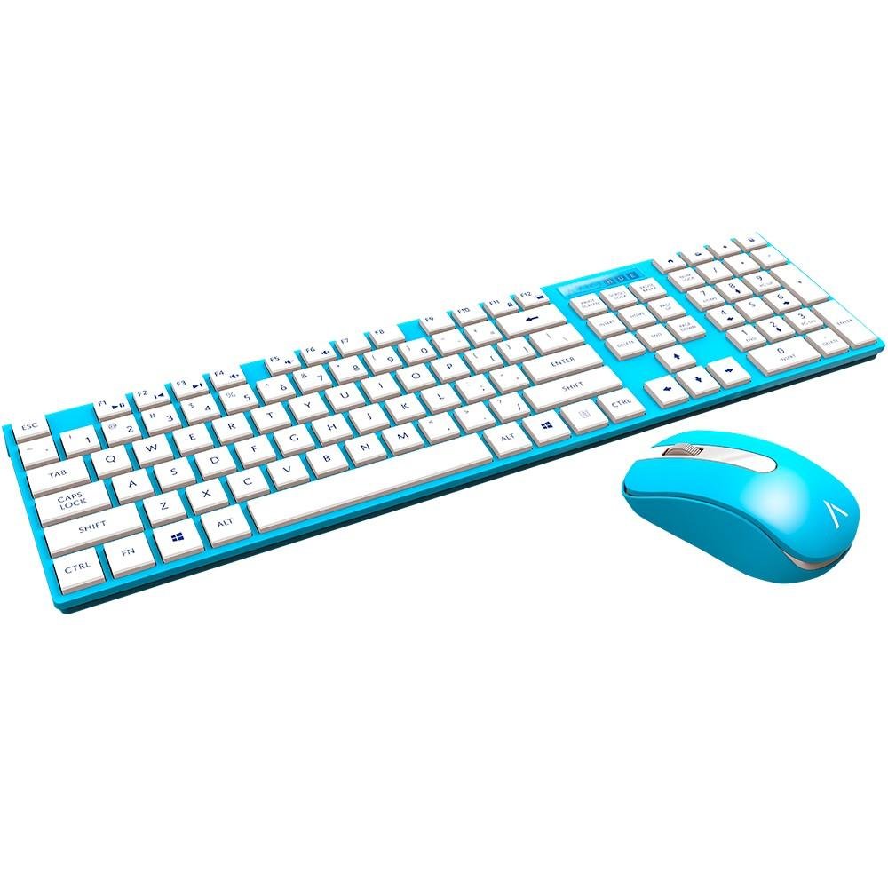 Imagem 3 de 3 do produto Teclado e Mouse Azio Sem fio KM508-BU Azul