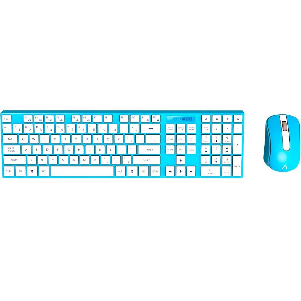 Imagem 2 de 3 do produto Teclado e Mouse Azio Sem fio KM508-BU Azul