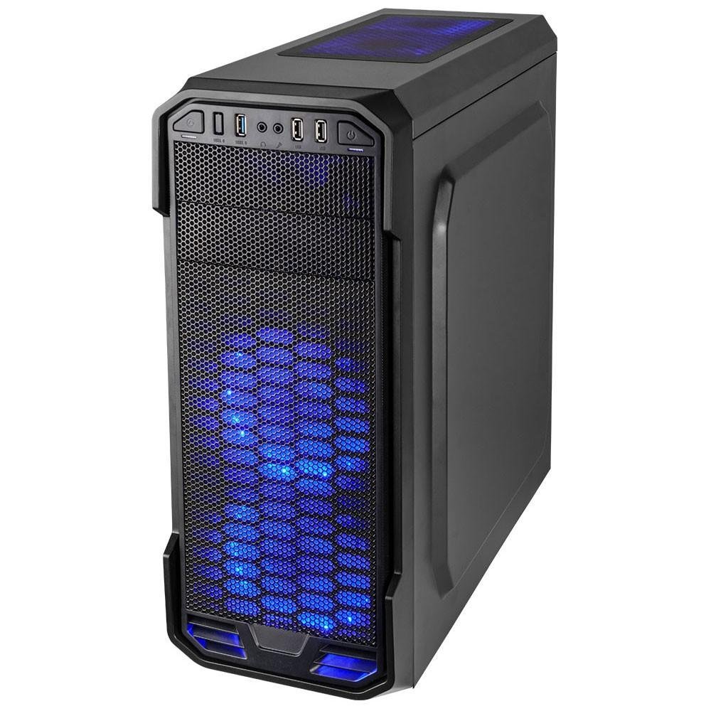 Imagem 3 de 4 do produto Gabinete C3Tech Gamer Full-ATX com Lateral em Acrílico sem Fonte Preto MT-G600BK