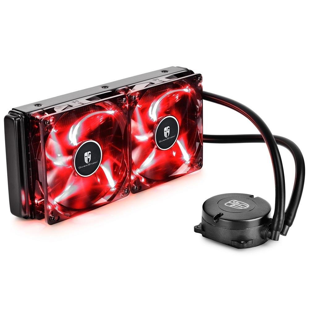 Imagem 4 de 7 do produto WaterCooler Maelstrom 240T DeepCool 120mm para AMD e Intel com LED Vermelho - MS240T-RED