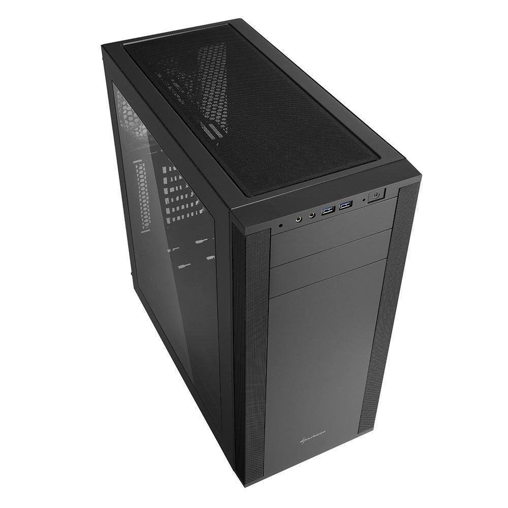 Gabinete ATX Sharkoon Som Virtual 7.1 Integrado, USB 3.0, Preto - M25-W Gabinete ATX Sharkoon Som Virtual 7.1 Integrado, USB 3.0, Preto - M25-W