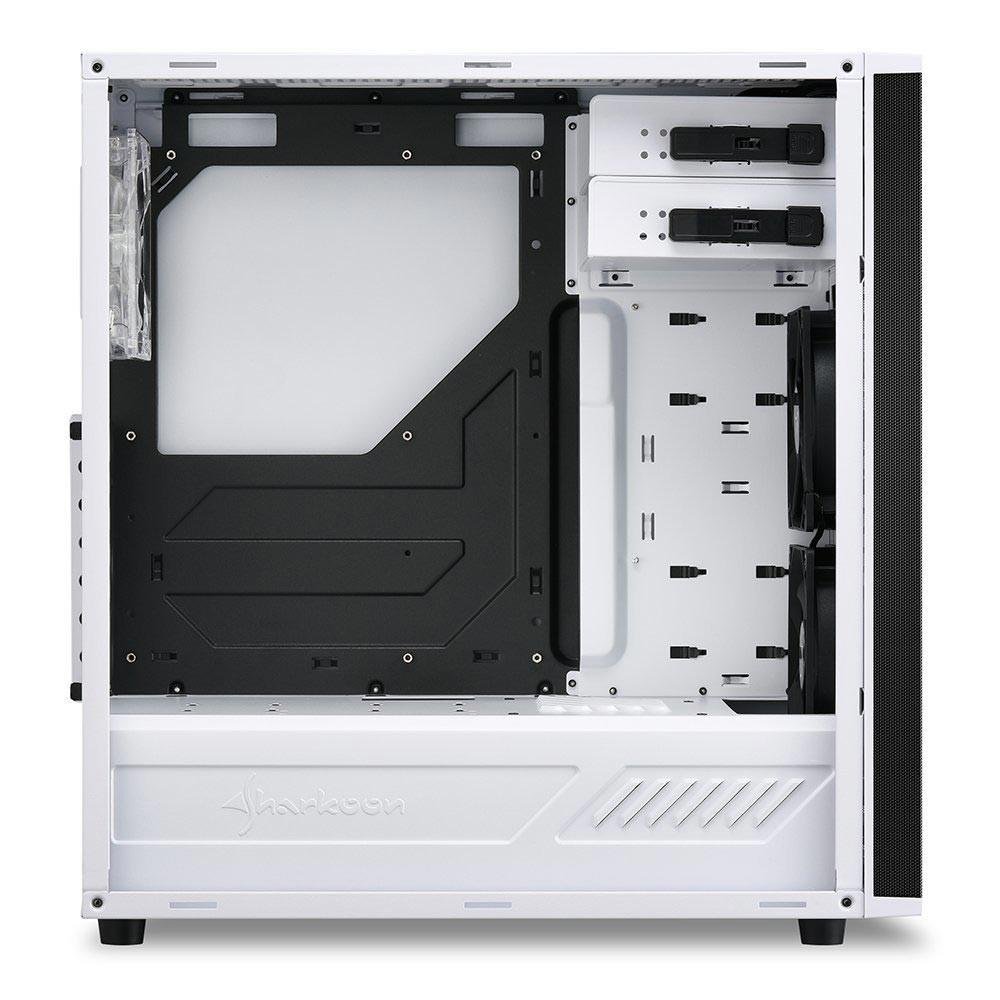 Imagem 3 de 6 do produto Gabinete ATX Sharkoon Som Virtual 7.1 Integrado, USB 3.0, Branco - M25-W