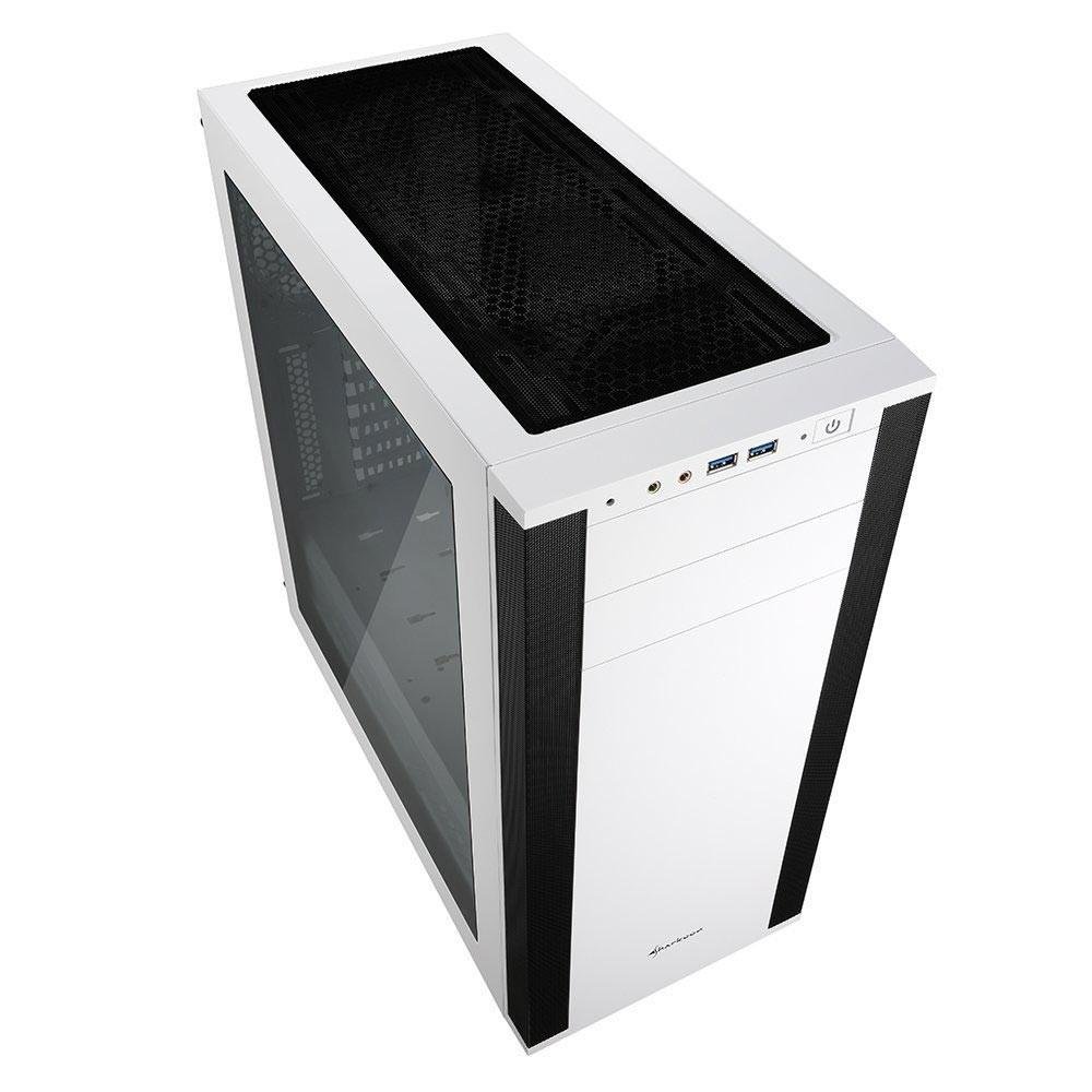 Imagem 2 de 6 do produto Gabinete ATX Sharkoon Som Virtual 7.1 Integrado, USB 3.0, Branco - M25-W