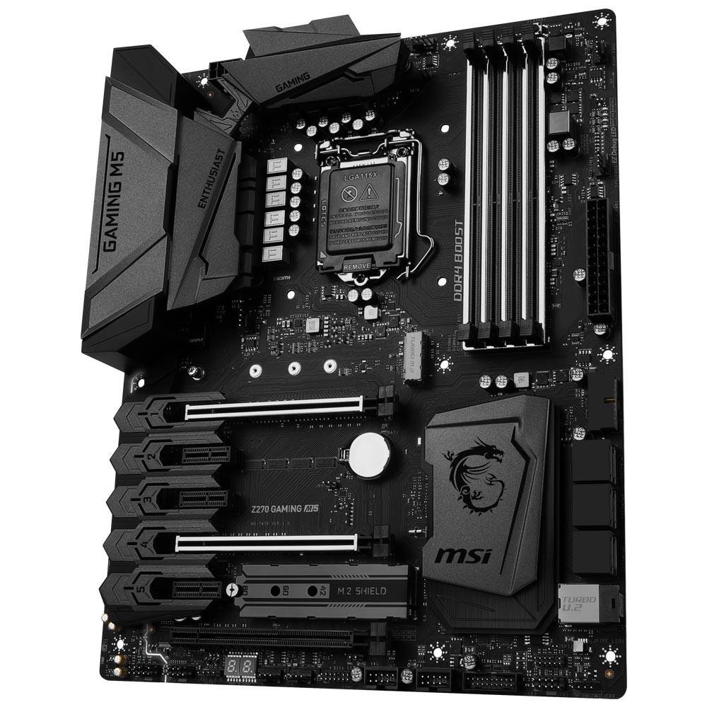 Imagem 3 de 8 do produto Placa-Mãe MSI p/ Intel LGA 1151 ATX Z270 GAMING M5 DDR4