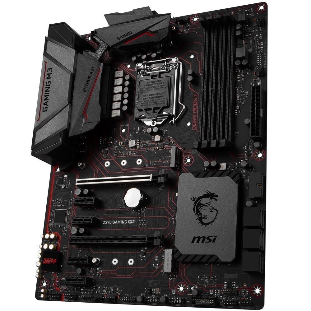 Placa-Mãe MSI p/ Intel LGA 1151 ATX Z270 GAMING M3 DDR4 Placa-Mãe MSI p/ Intel LGA 1151 ATX Z270 GAMING M3 DDR4