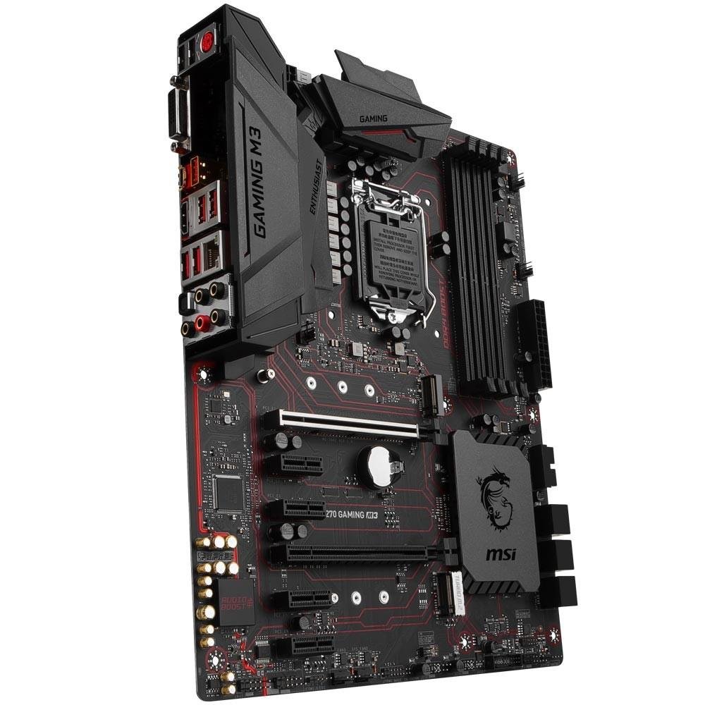 Placa-Mãe MSI p/ Intel LGA 1151 ATX Z270 GAMING M3 DDR4 Placa-Mãe MSI p/ Intel LGA 1151 ATX Z270 GAMING M3 DDR4