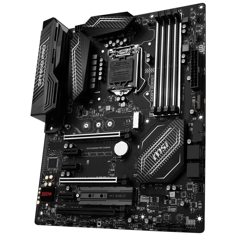 Placa-Mãe MSI p/ Intel LGA 1151 Z270 GAMING PRO CARBON DDR4 Placa-Mãe MSI p/ Intel LGA 1151 Z270 GAMING PRO CARBON DDR4