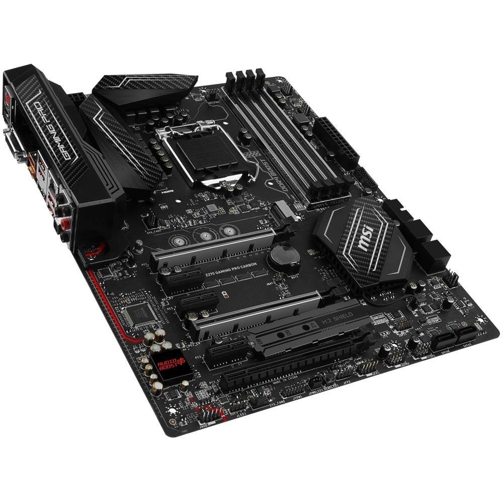 Placa-Mãe MSI p/ Intel LGA 1151 Z270 GAMING PRO CARBON DDR4 Placa-Mãe MSI p/ Intel LGA 1151 Z270 GAMING PRO CARBON DDR4