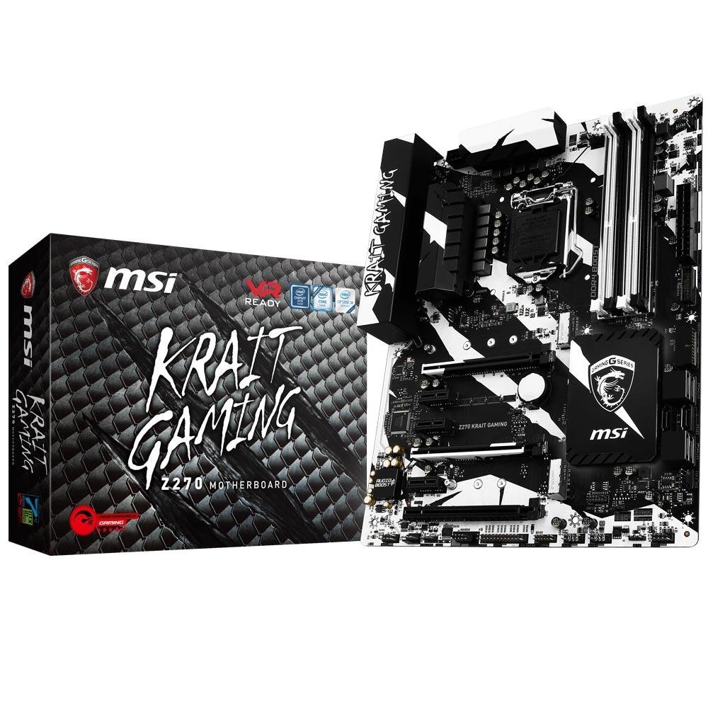 Placa-Mãe MSI p/ Intel LGA 1151 ATX Z270 KRAIT GAMING DDR4 Placa-Mãe MSI p/ Intel LGA 1151 ATX Z270 KRAIT GAMING DDR4