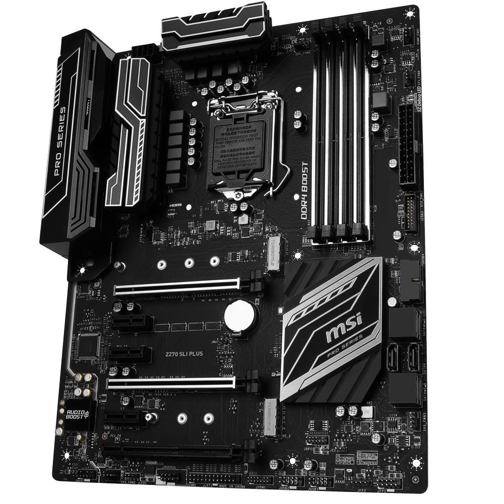 Placa-Mãe MSI Z270 SLI Plus, Intel, LGA 1151, ATX, DDR4 Placa-Mãe MSI Z270 SLI Plus, Intel, LGA 1151, ATX, DDR4