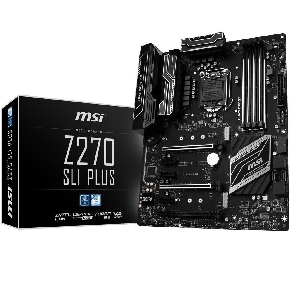 Placa-Mãe MSI Z270 SLI Plus, Intel, LGA 1151, ATX, DDR4 Placa-Mãe MSI Z270 SLI Plus, Intel, LGA 1151, ATX, DDR4