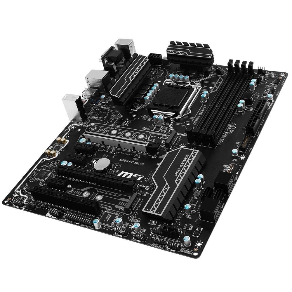 Placa-Mãe MSI p/ Intel LGA 1151 ATX B250 PC MATE DDR4