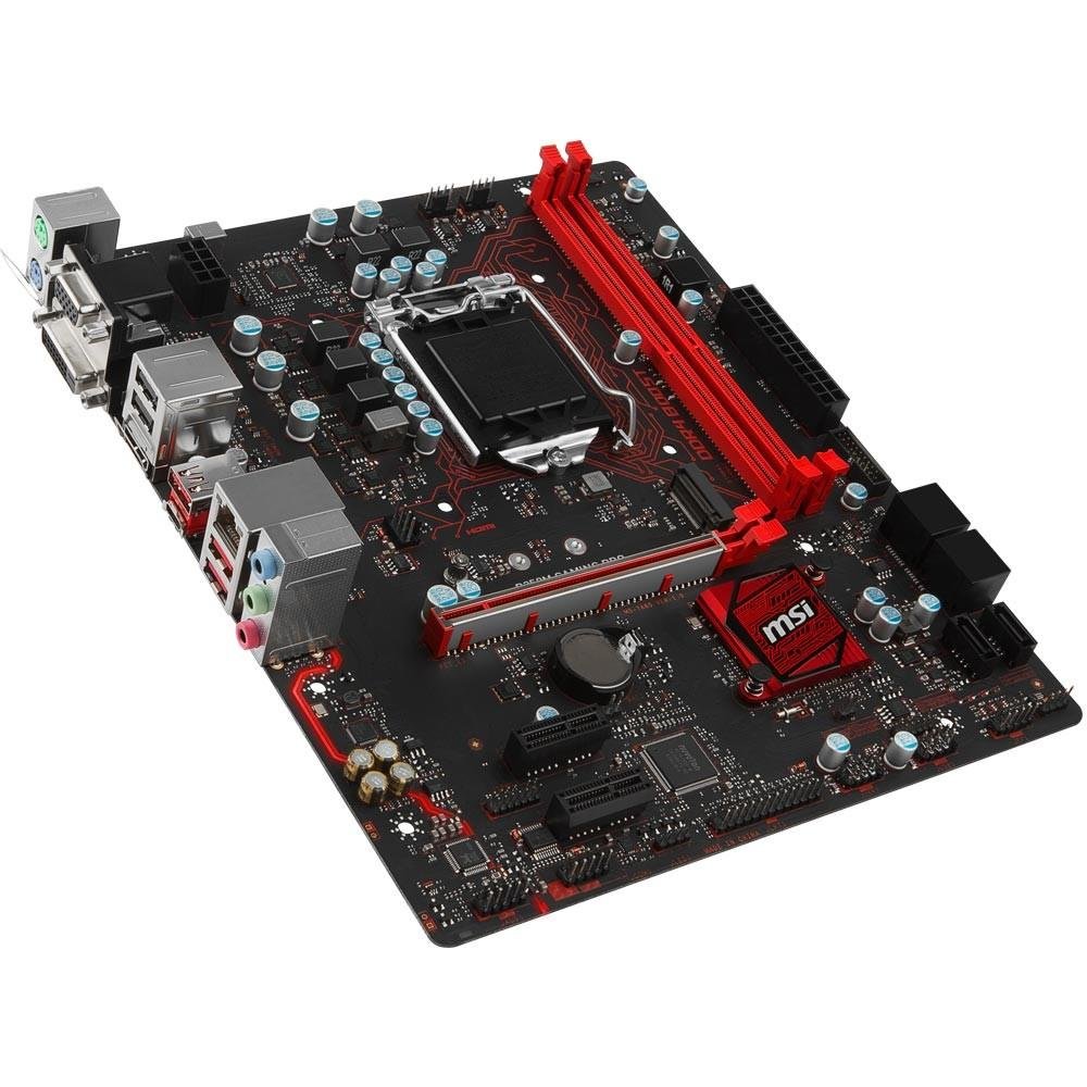 Imagem 4 de 5 do produto Placa-Mãe MSI B250M Gaming Pro, Intel LGA 1151, mATX, DDR4 + Mouse Gamer
