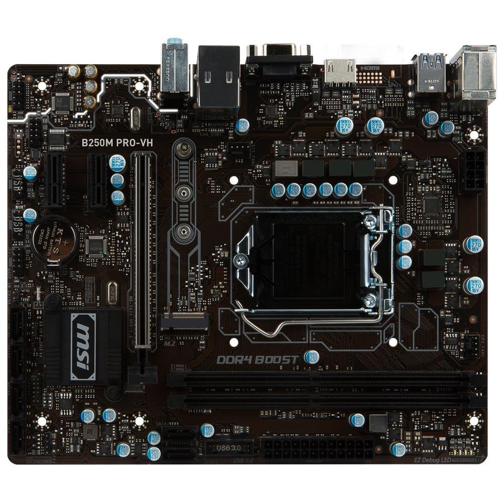 Imagem 3 de 5 do produto Placa-Mãe MSI p/ Intel LGA 1151 mATX B250M PRO-VH DDR4