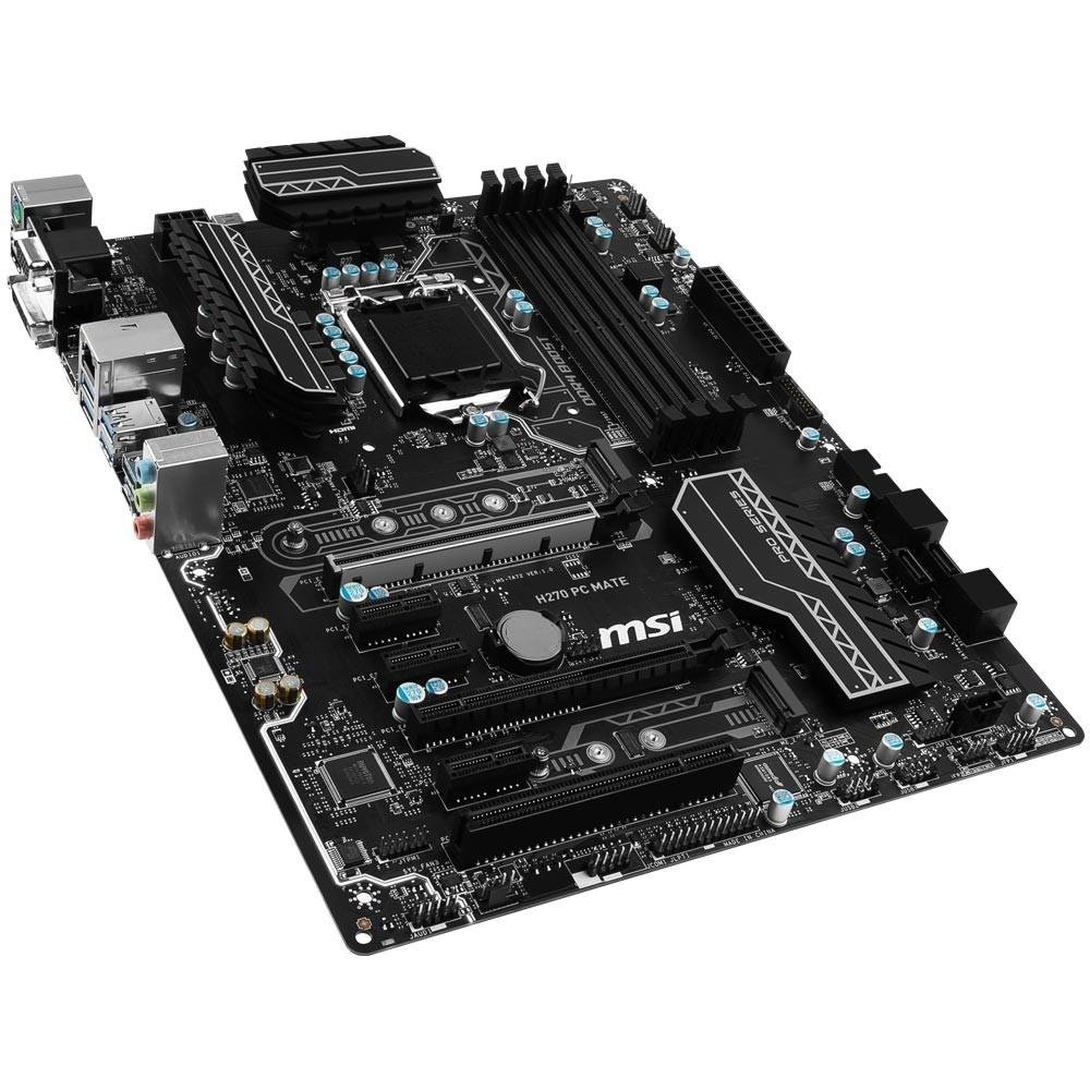 Imagem 7 de 7 do produto Placa-Mãe MSI p/ Intel LGA 1151 ATX H270 PC MATE DDR4
